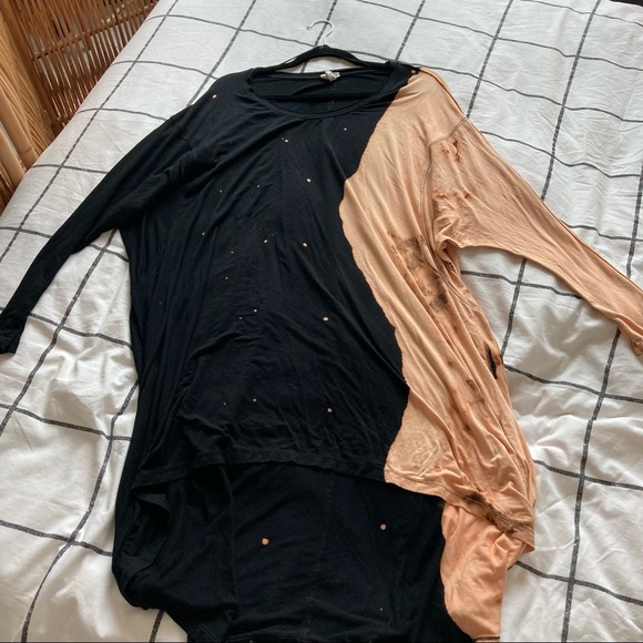 Free People oversized longsleeve tee with tie dye pattern - Picture 4 of 6